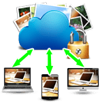 Upload screenshots til gratis cloud-lager